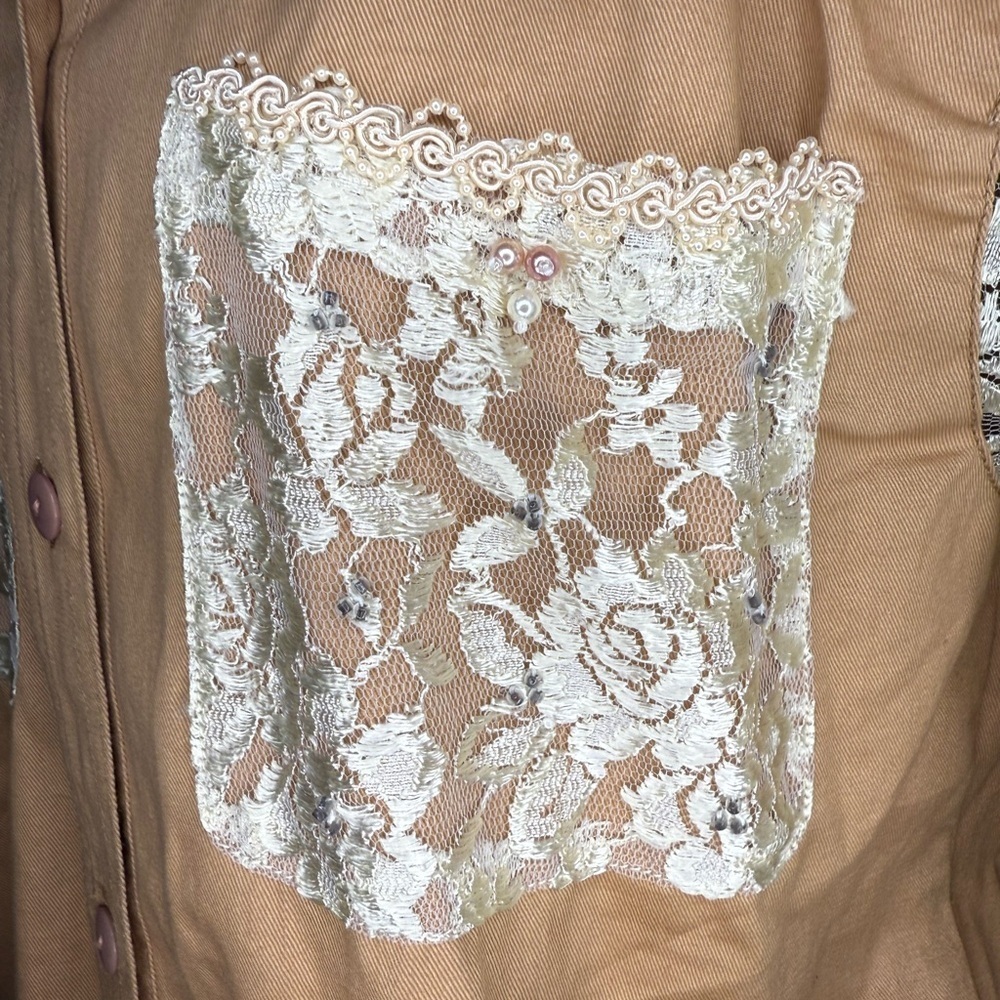 Vintage Lacy Afternoon Two-Piece Set – NWT – Embellished Shirt & Pants - Picture 10 of 15